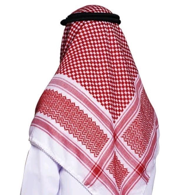 Shemagh Rouge Et Blanc Classique