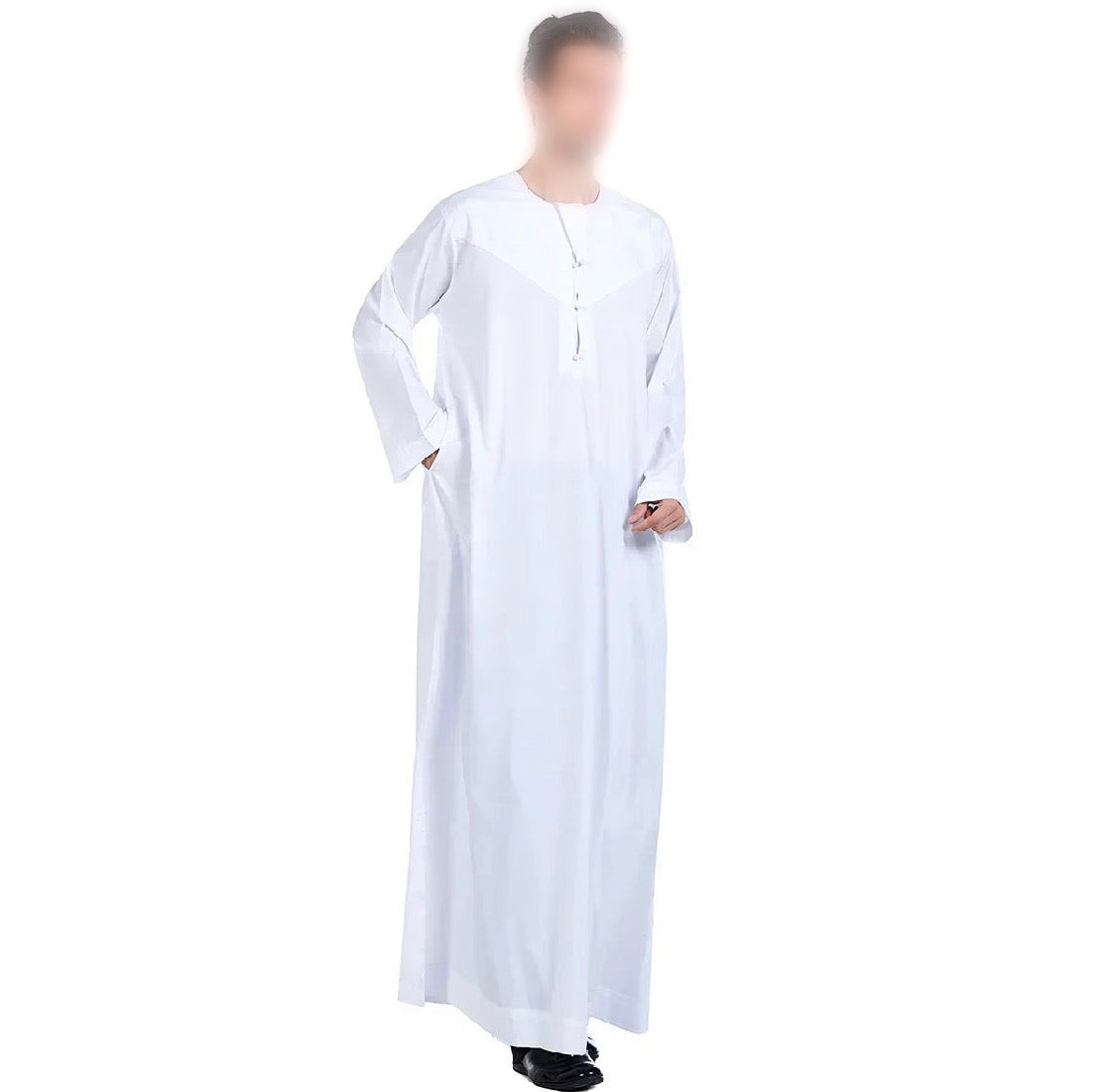 Qamis pakistanais blanc